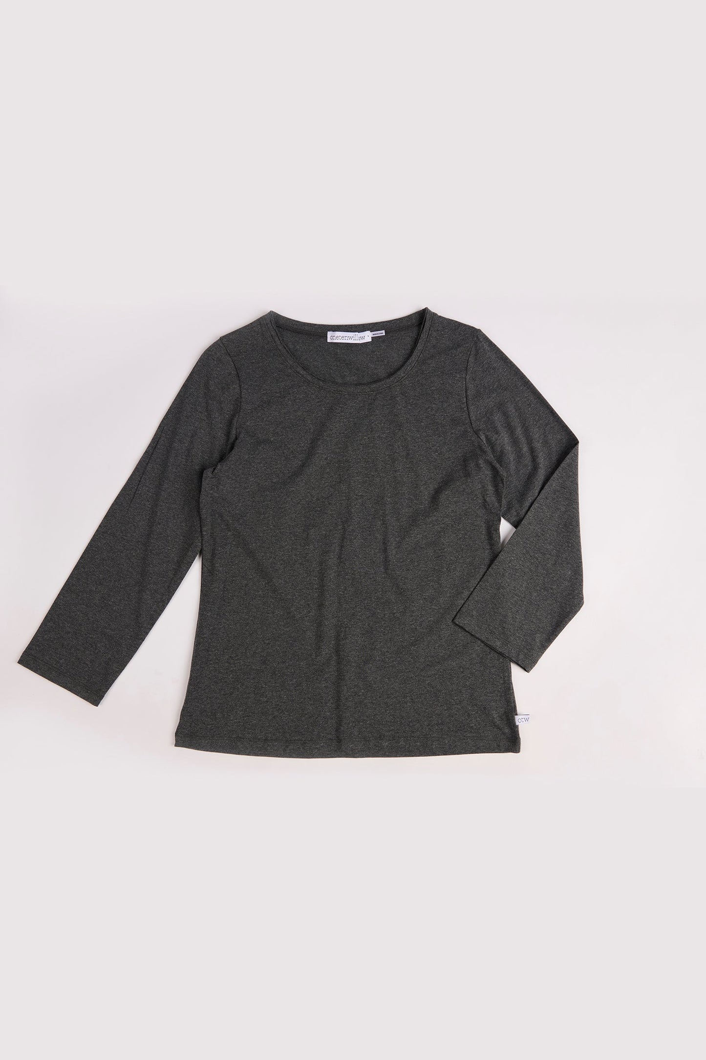 Scoop Neck Top - Black Marle