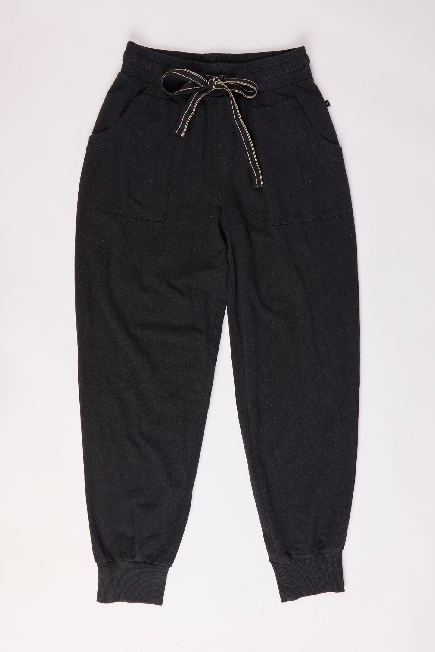 Waist Panel Detail Pant - Black