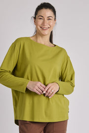 Panel Back Top - Moss Green - Catani Clothing