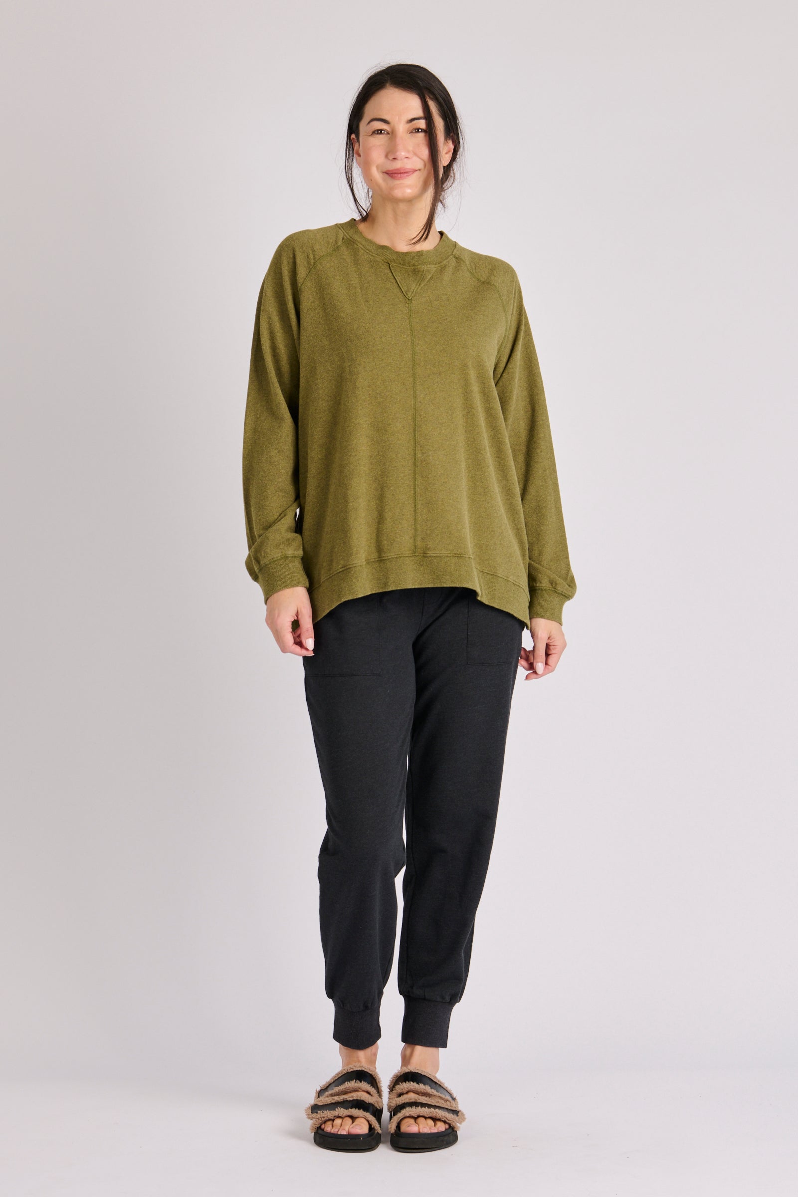 One Ten Willow Drop Side Top - Green (view 3)