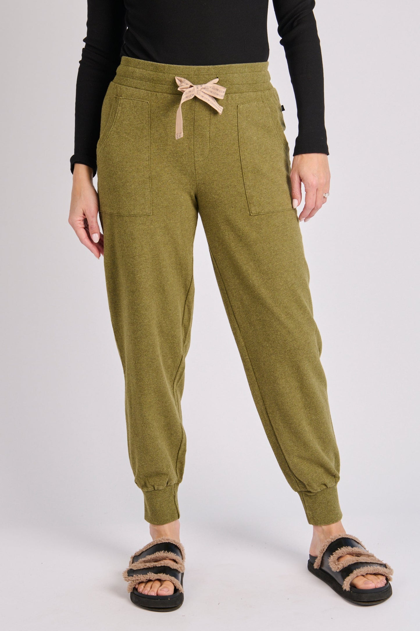 Pocket Detail Pant - Green - Catani Clothing