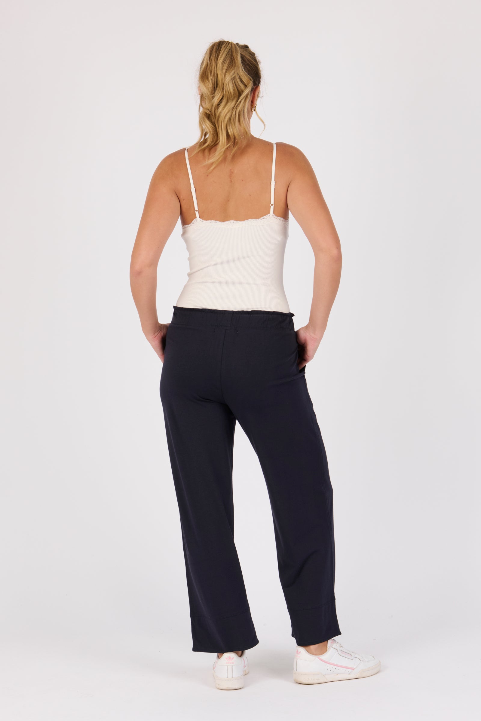 One Ten Willow Cuff Detail Pant - Blue Graphite (view 4)