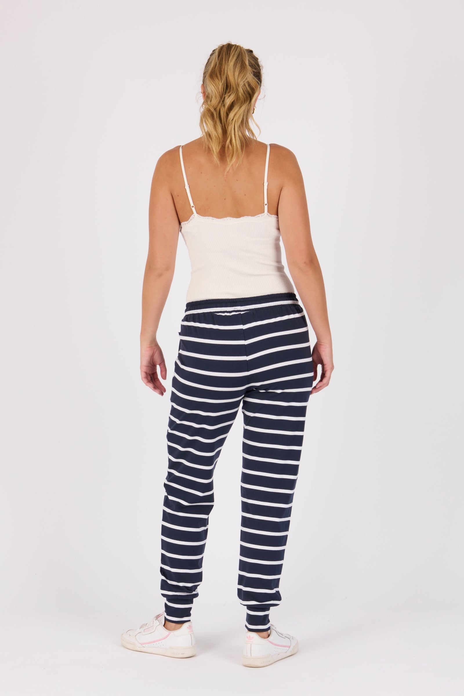One Ten Willow Everyday Pant - Navy / White Stripe (view 4)
