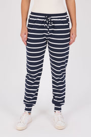 Everyday Pant - Navy / White Stripe - Catani Clothing