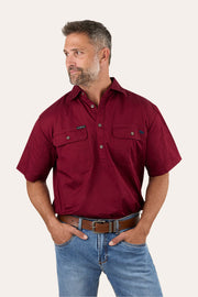 Ringers Western Pack Saddle Shirt Burgundy