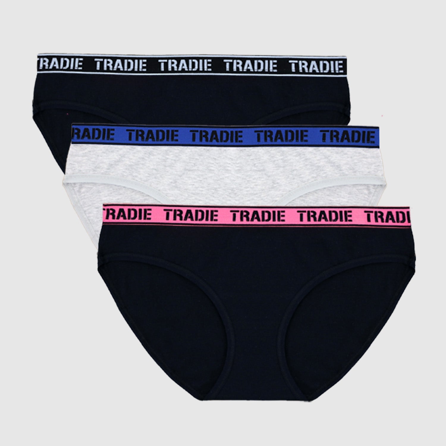 Tradie Lady 3Pk Bikini - Focus