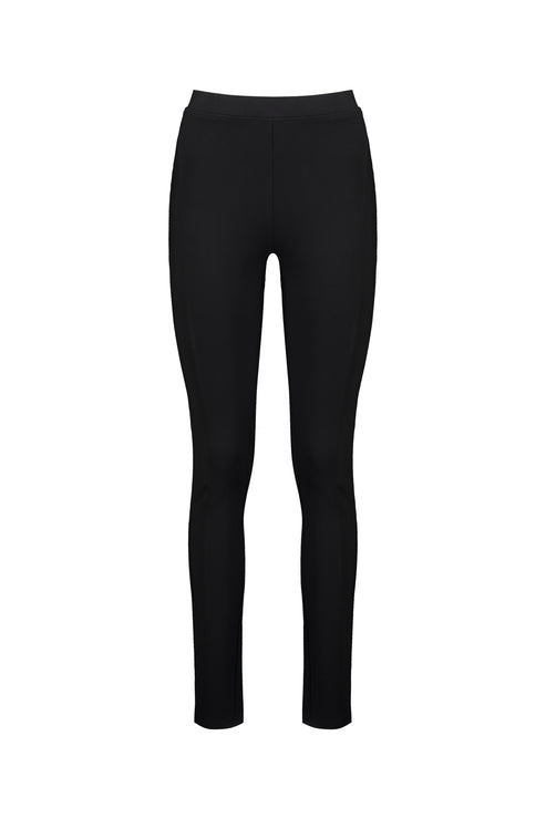 Vassalli Full Length Skinny Leg Ponti Pant - Black (view 6)