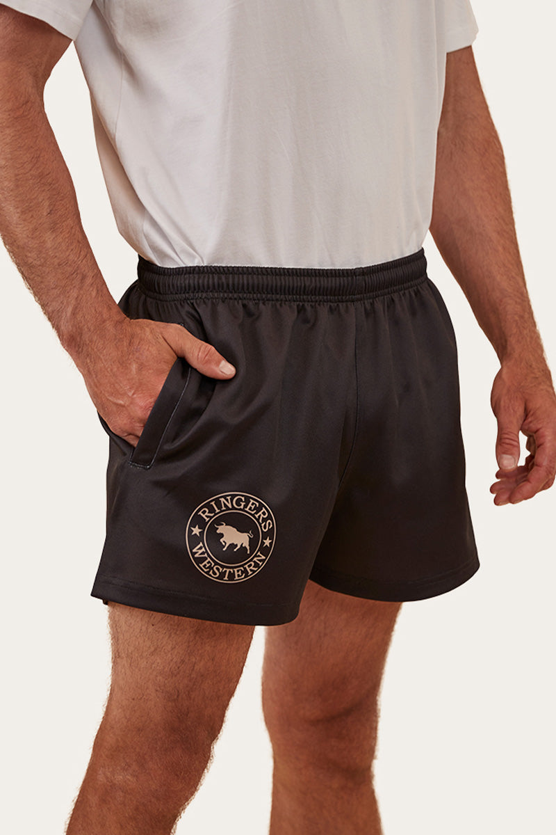 Ringers Western Ringers Footy Shorts in Black