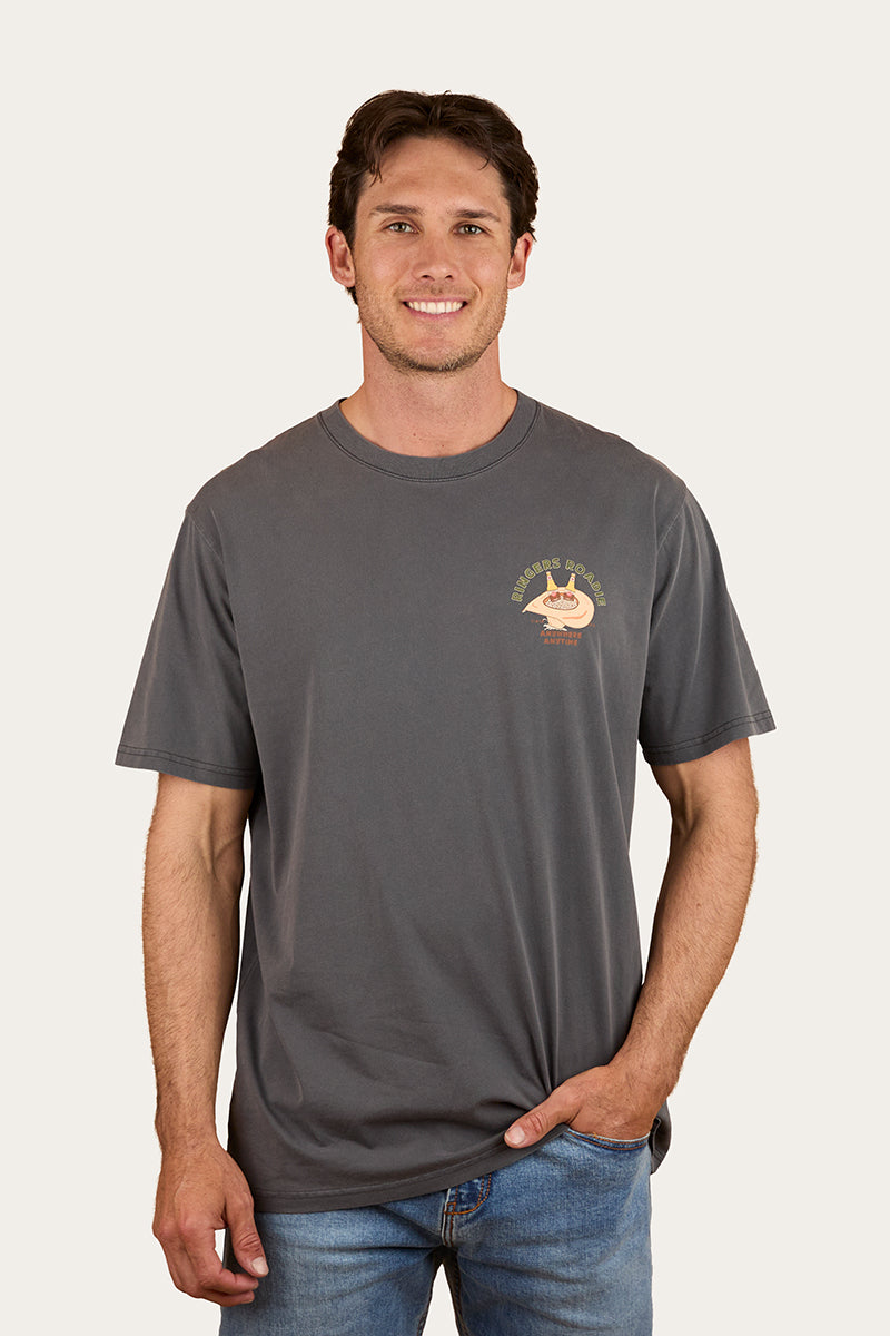 Ringers Western Ringers Roadie Mens Loose Fit  T-Shirt - Washed Black (view 2)