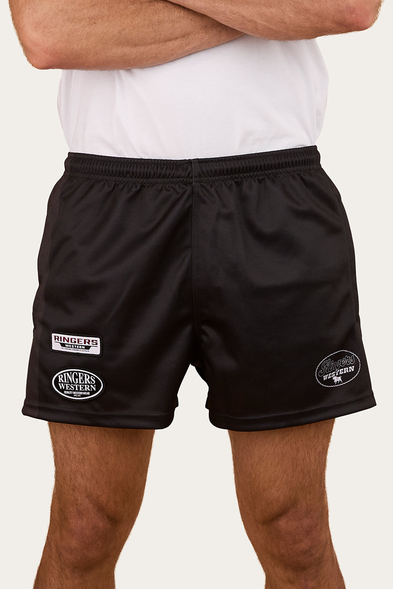 Buckley Unisex Footy Short - Black - Catani Clothing