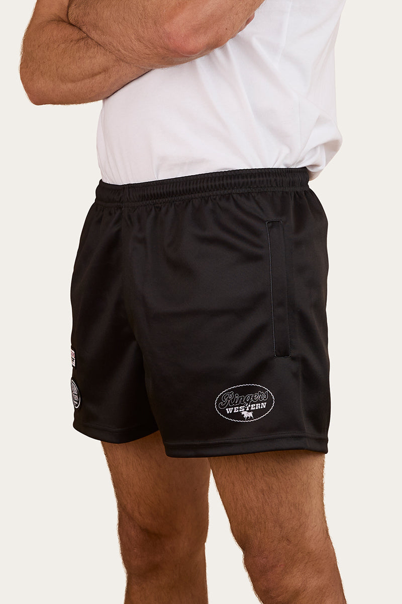 Buckley Unisex Footy Short - Black - Catani Clothing