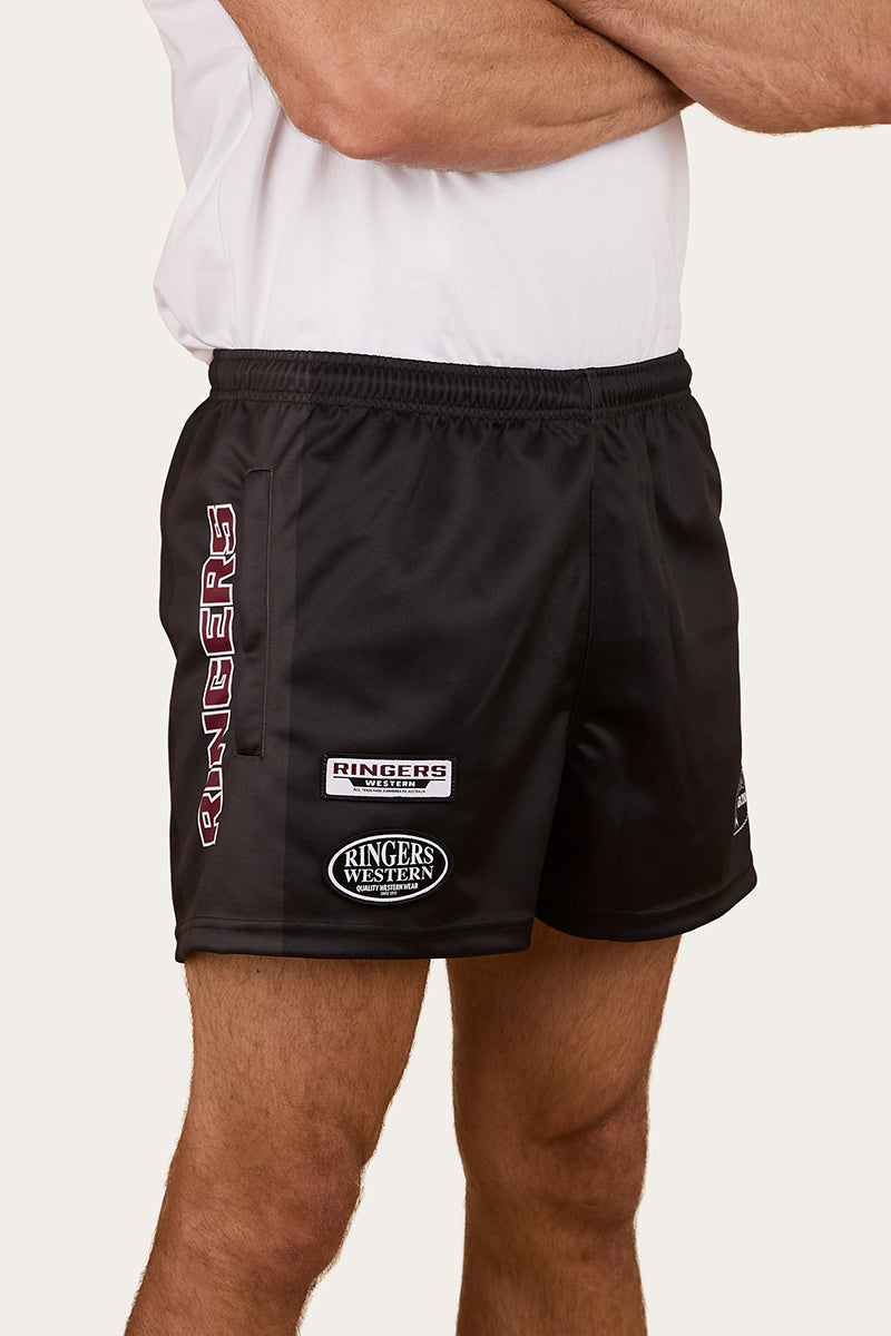 Buckley Unisex Footy Short - Black - Catani Clothing