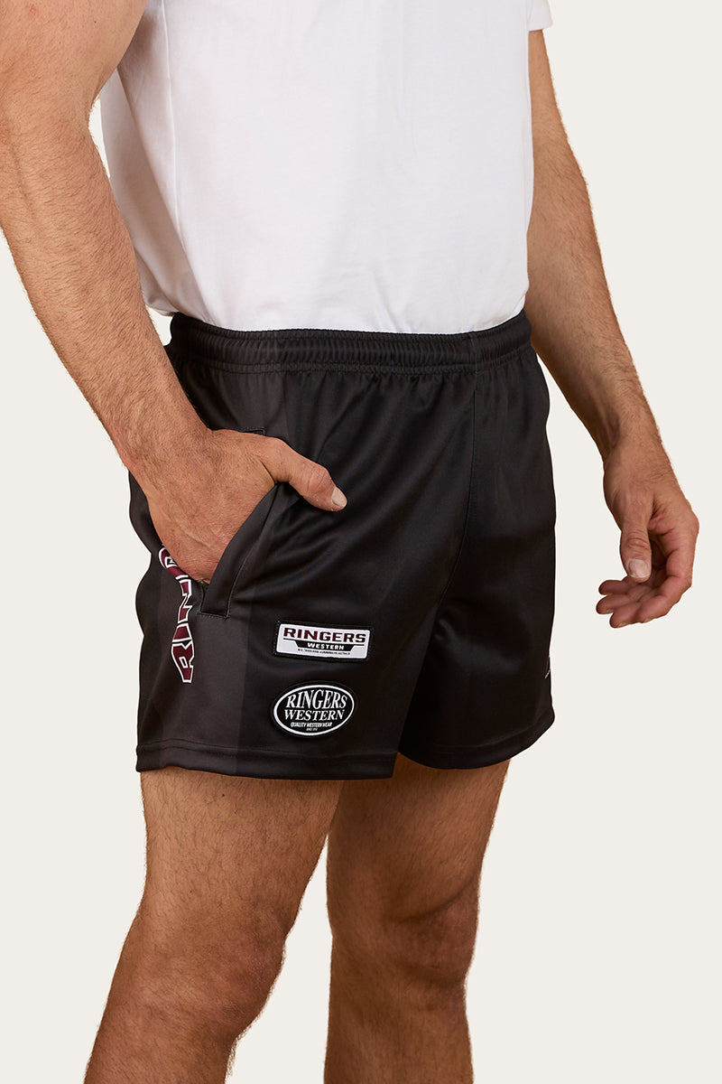 Buckley Unisex Footy Short - Black - Catani Clothing
