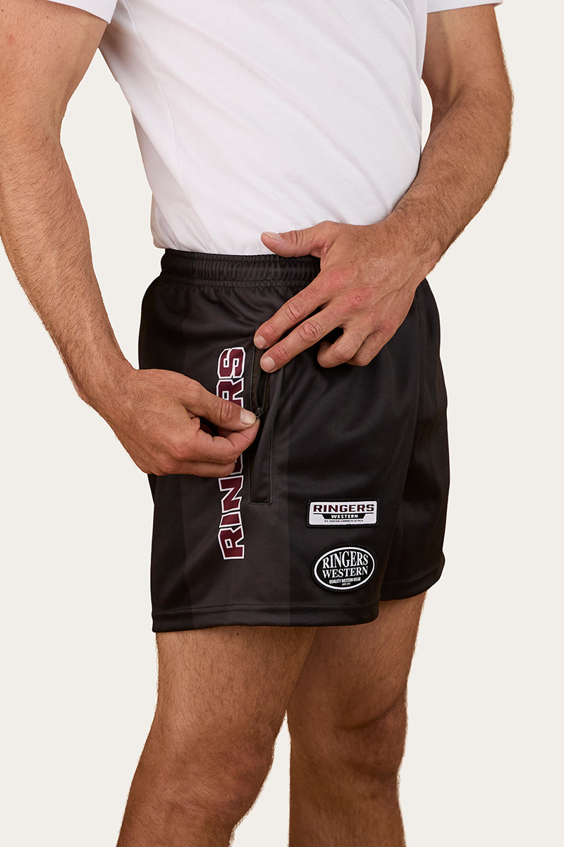 Buckley Unisex Footy Short - Black - Catani Clothing