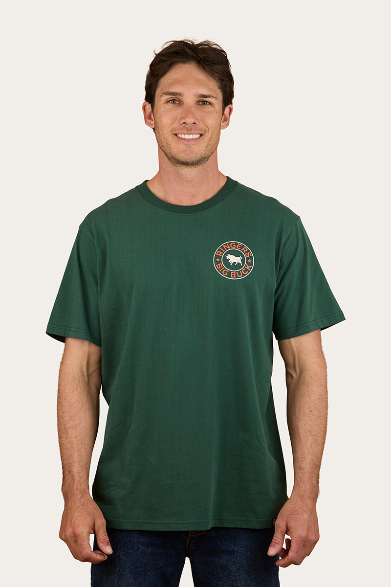 Ringers Buck メンズルーズフィットTシャツ - パイン