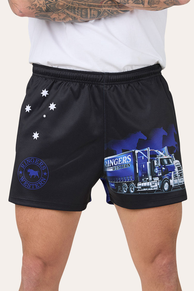 Road Rumble Unisex Footy Short - Blue