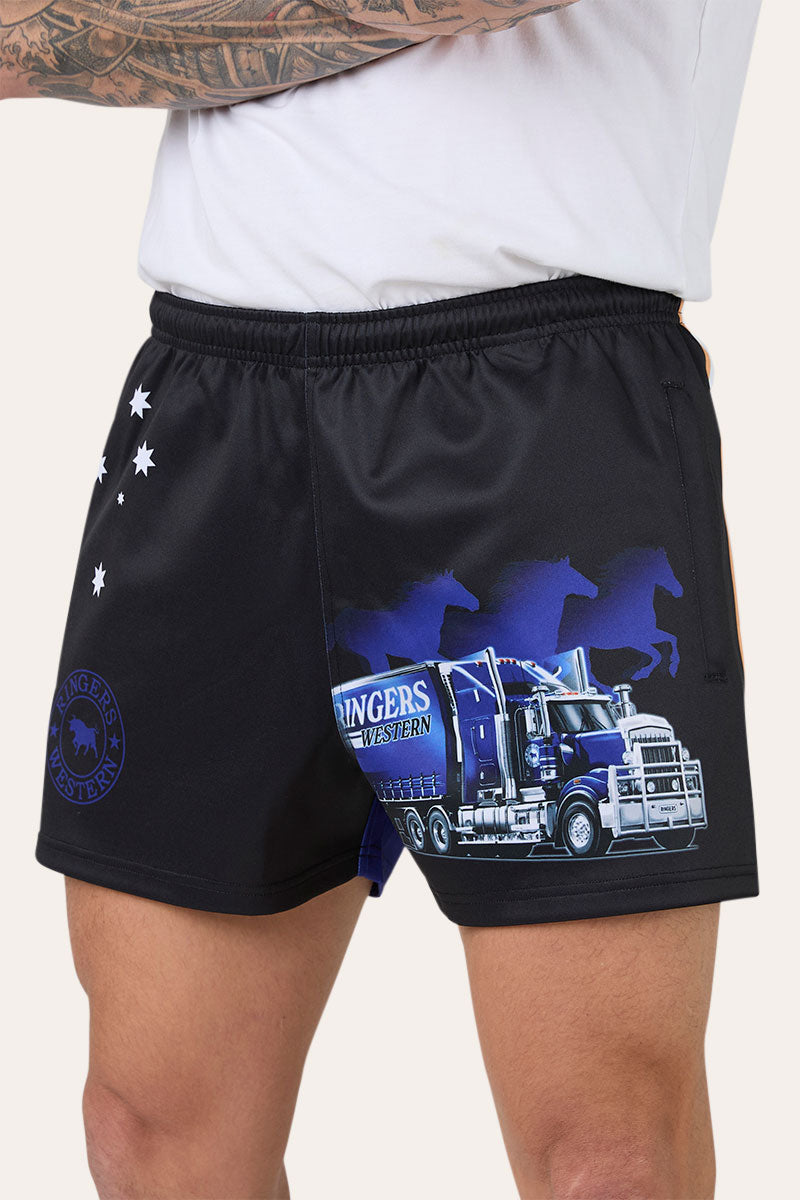 Road Rumble Unisex Footy Short - Blue