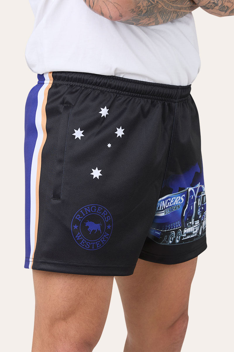 Road Rumble Unisex Footy Short - Blue