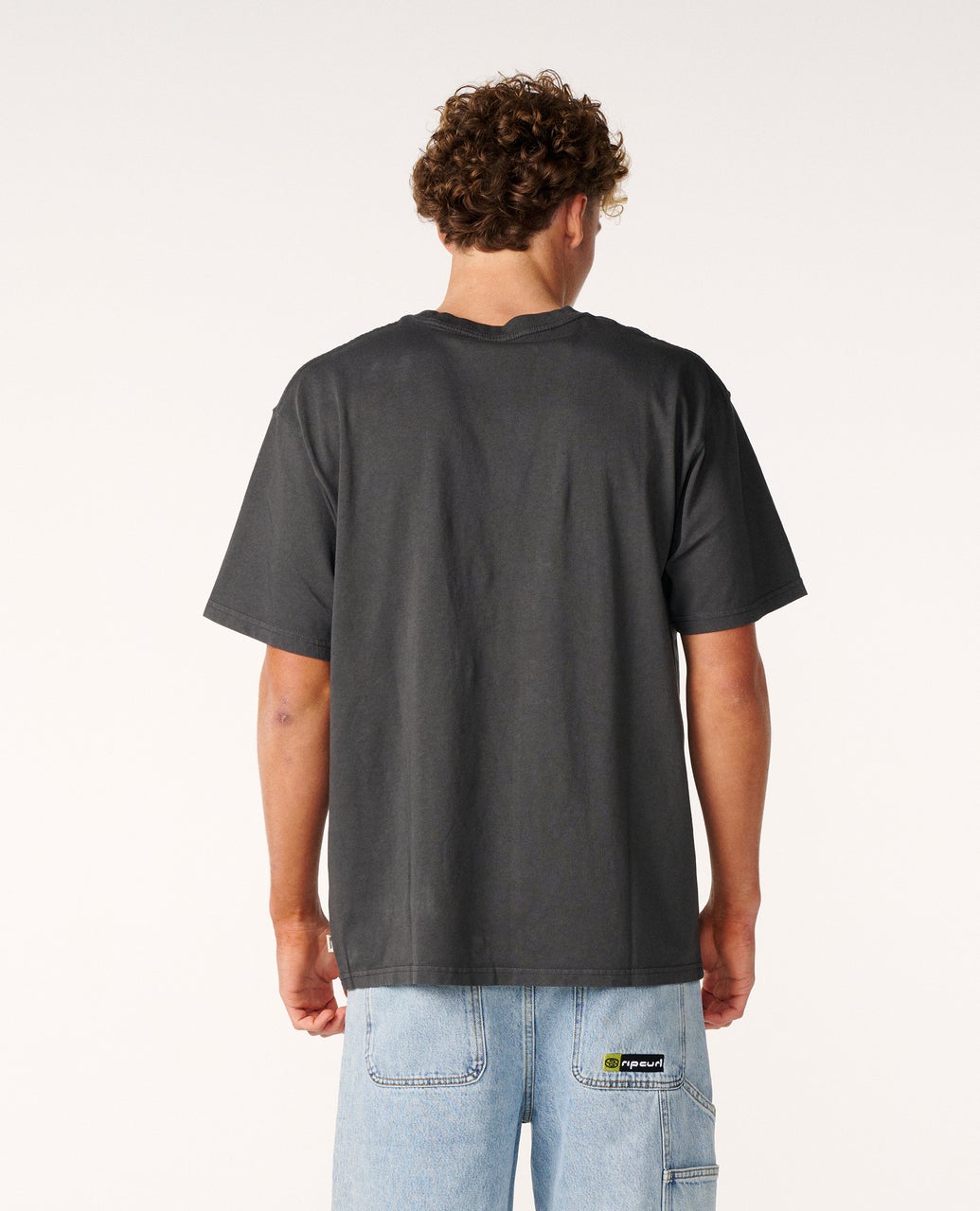 Rip Curl Classic Surf Wash Tee Washed Black detail