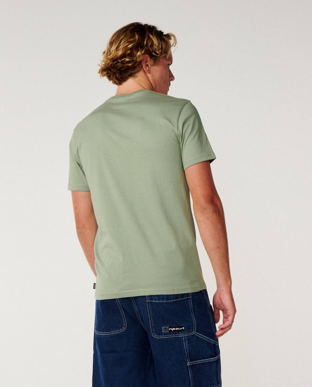 Rip Curl Classic Surf Pocket Tee Sage detail