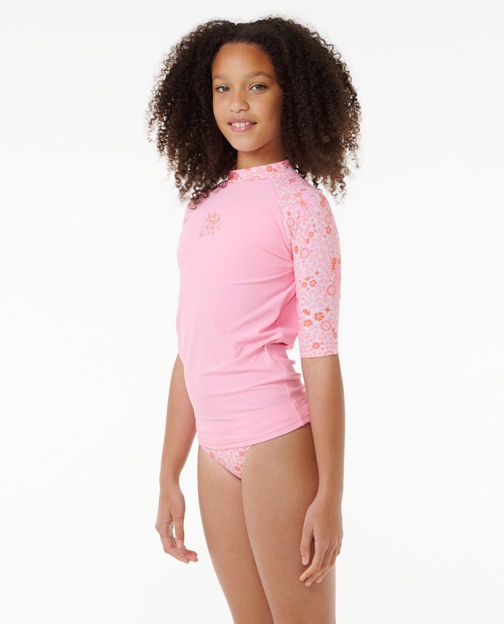 Summer Sol 3 Piece Set Girls - Bright Pink