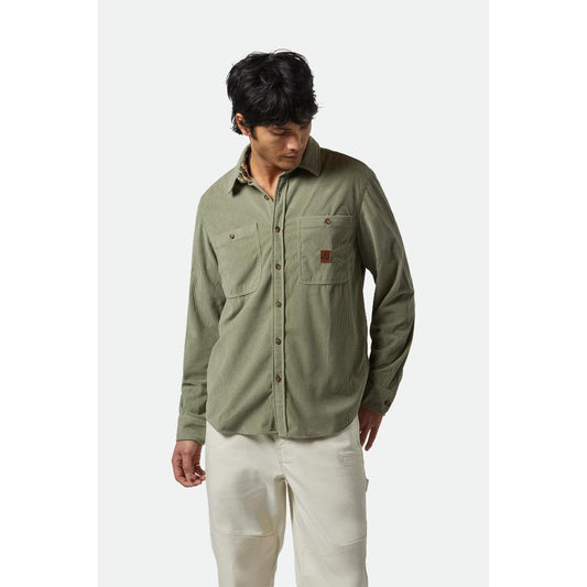 The Field Corduroy Overshirt - Military Olive