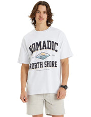 State Box Fit Tee - White - Catani Clothing