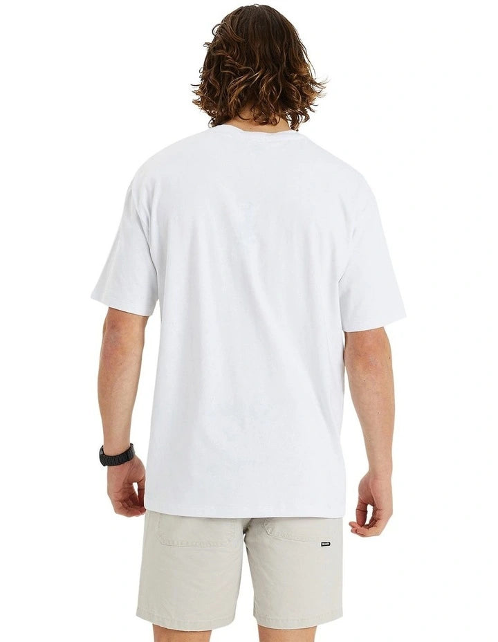 State Box Fit Tee - White - Catani Clothing