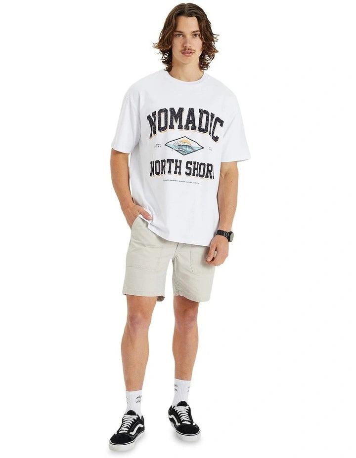 State Box Fit Tee - White