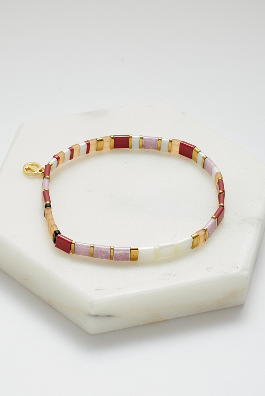 Tile Bracelet - Rouge