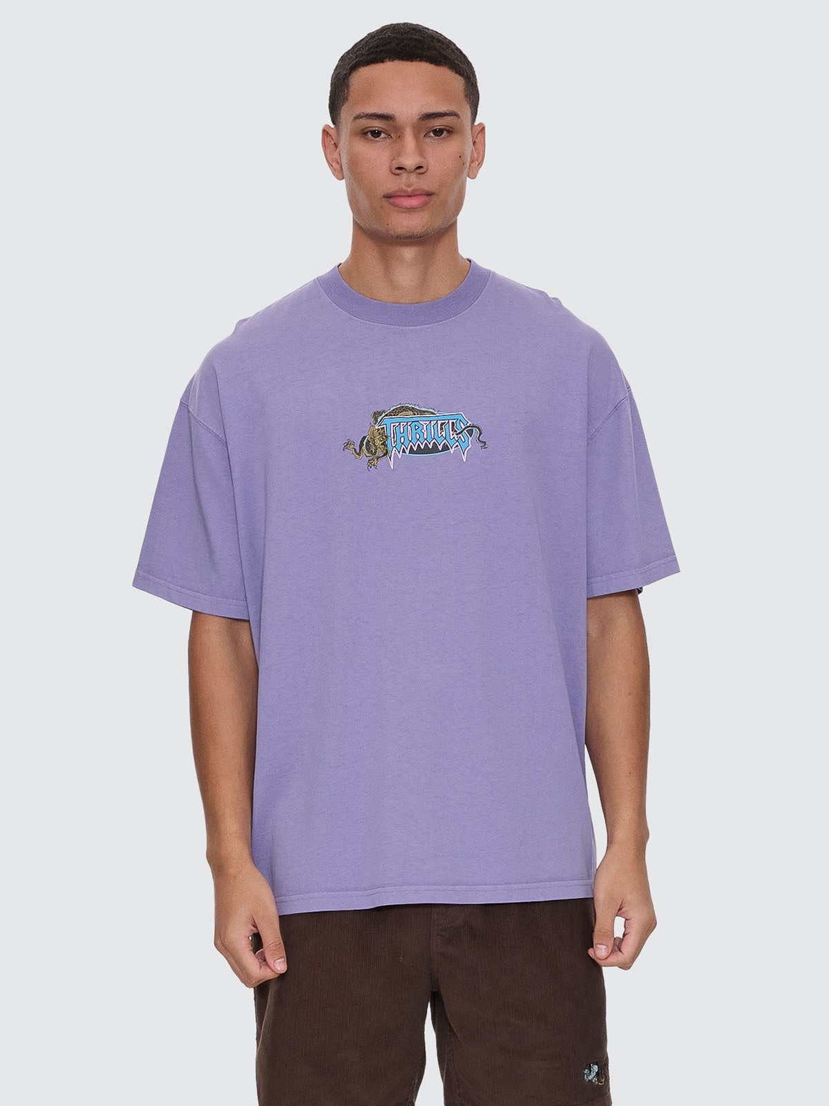 Lair Box Fit Oversize Tee - Foundation Purple - Catani Clothing