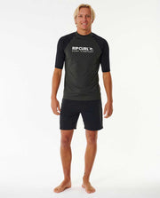 Shock UPF Short Sleeve - Black Marle - Catani Clothing