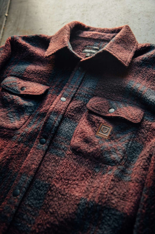 Bowery WB Arctic Stretch Fleece - Cordovan Red / Washed Navy Plaid