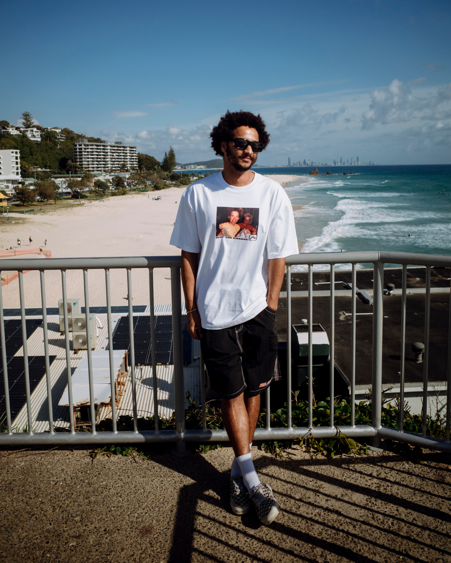 Keep The Change SS Tee - White