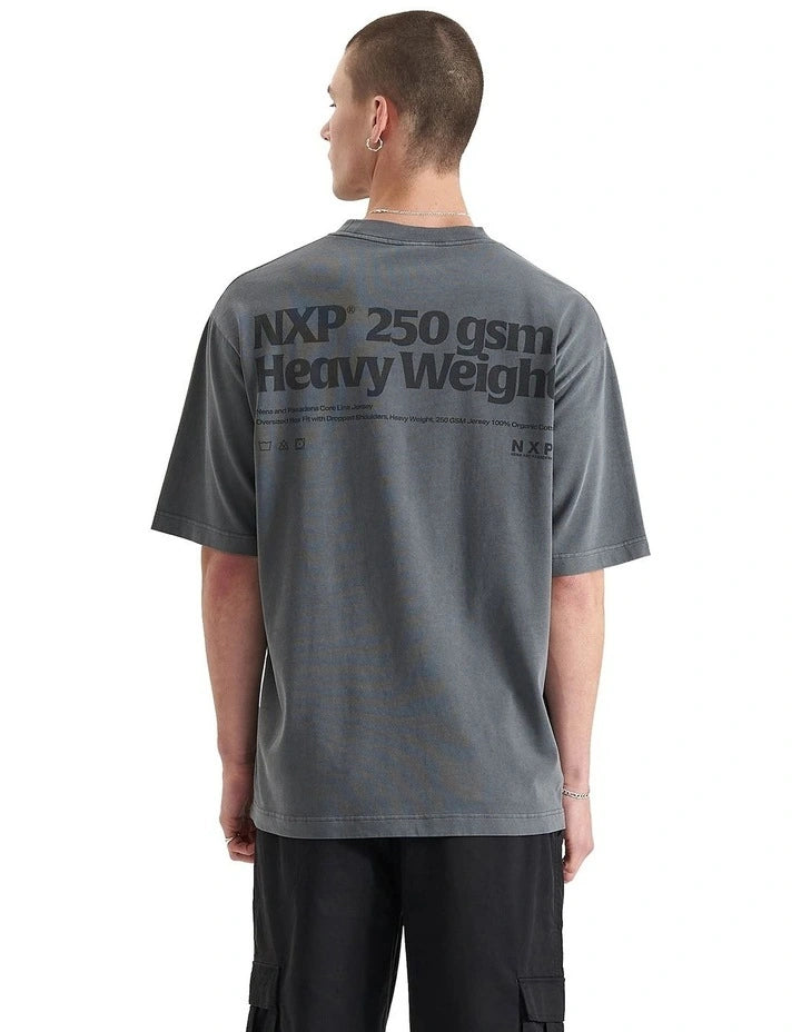 Core Line Heavy Tee - Pigment Charcoal - Catani Clothing