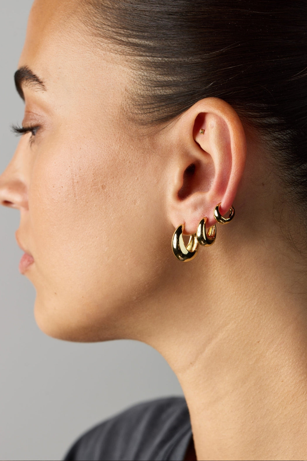 Steph Hoop - Large - Silver