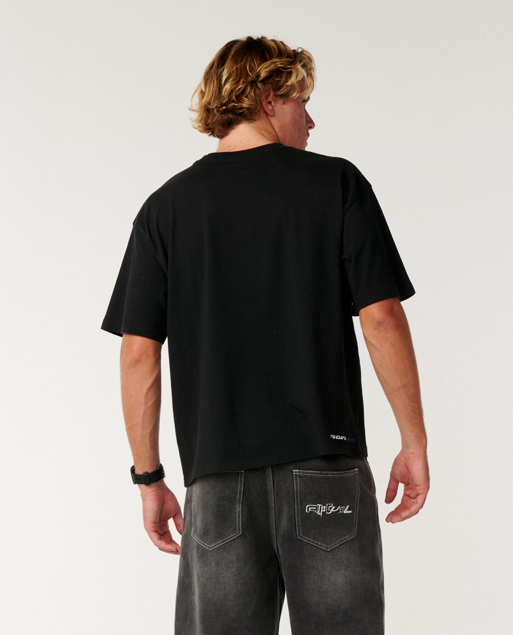 Rip Curl Archive Ride On Tee Black back print