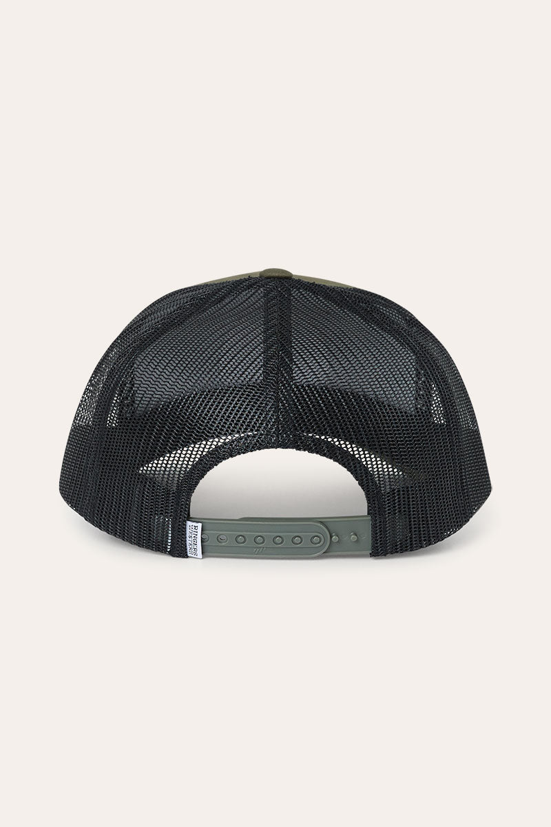 Ringers Western Signature Bull Trucker Cap - Army Black Patch (view 3)