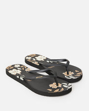 Rip Curl Mixed Bloom Open Toe Black front