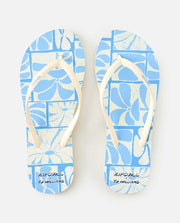 Mixed Bloom Open Toe - Blue / White - Catani Clothing