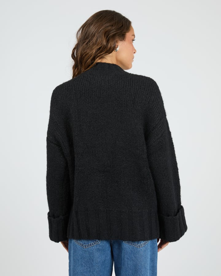 Silent Theory Mabel Knit Jumper - Black (view 5)