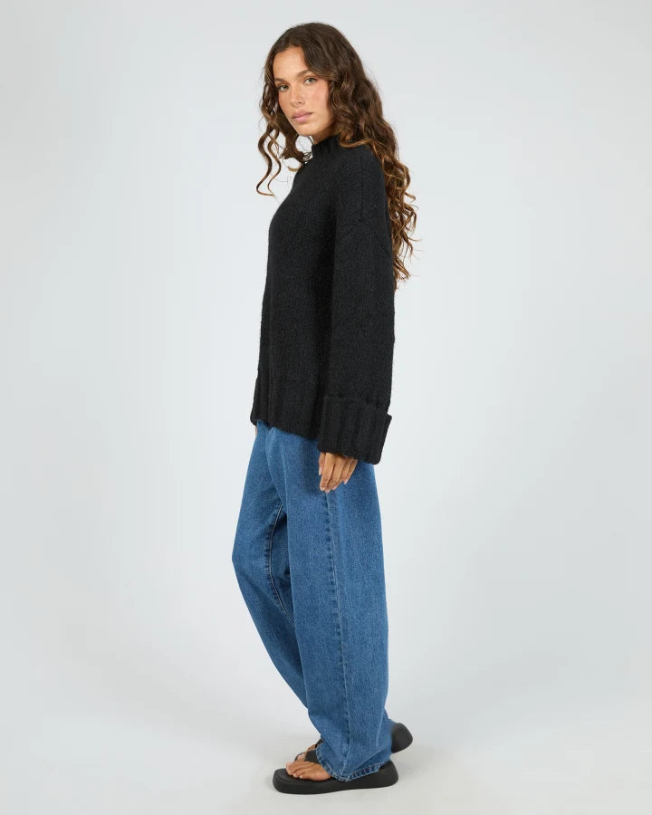 Silent Theory Mabel Knit Jumper - Black (view 3)