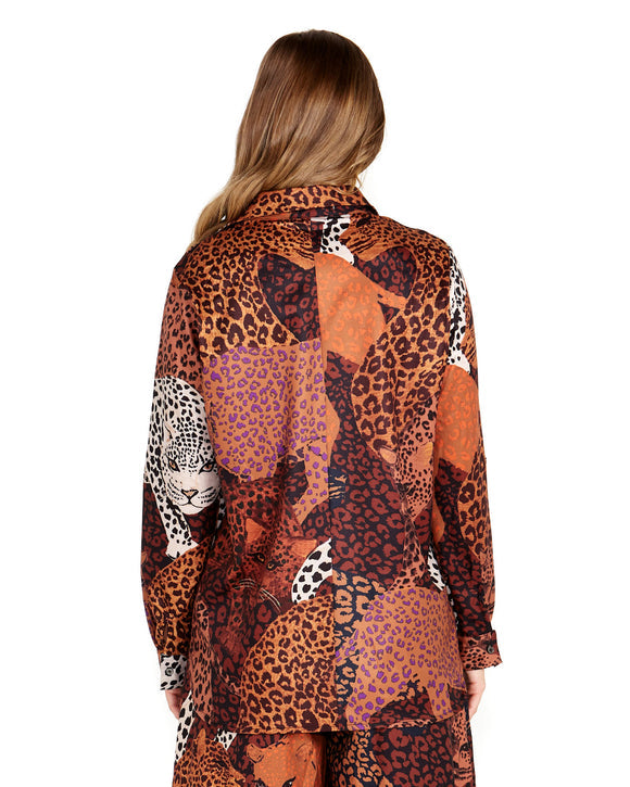 Sindi Shirt - Leopard Mix Print