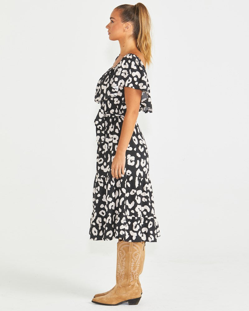 Sass Ember Dress - Animal Print (view 3)