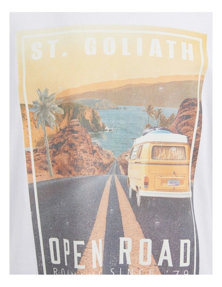 Saint Goliath Van Life Tee - White - Kids (view 3)