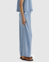 Sass Rye Pant Chambray - back view
