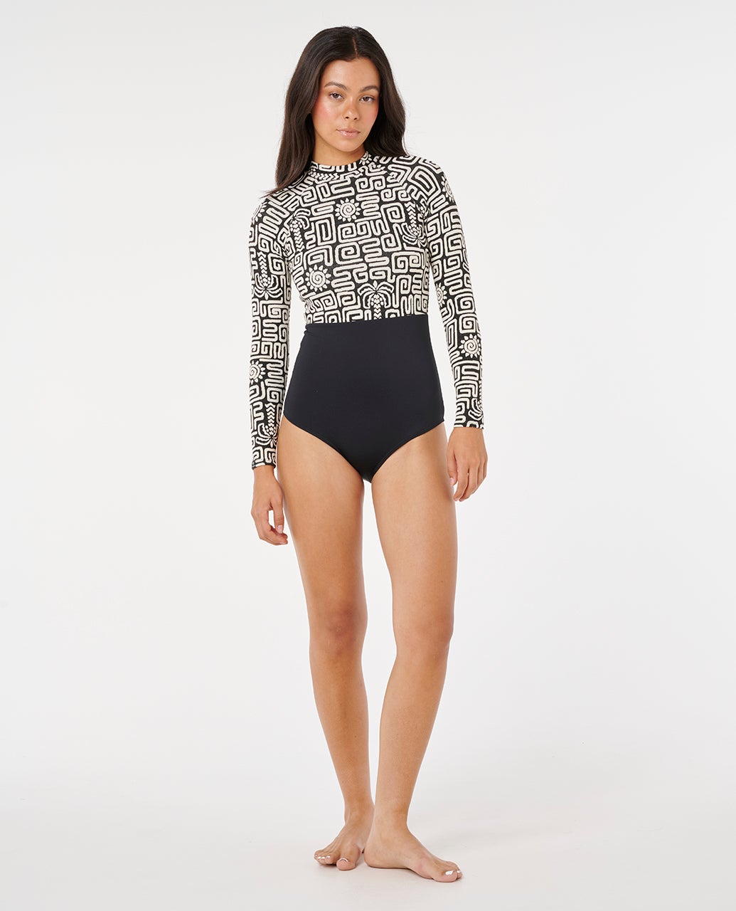 Rip Curl Sunset Jaquard Surfsuit - Black (view 5)
