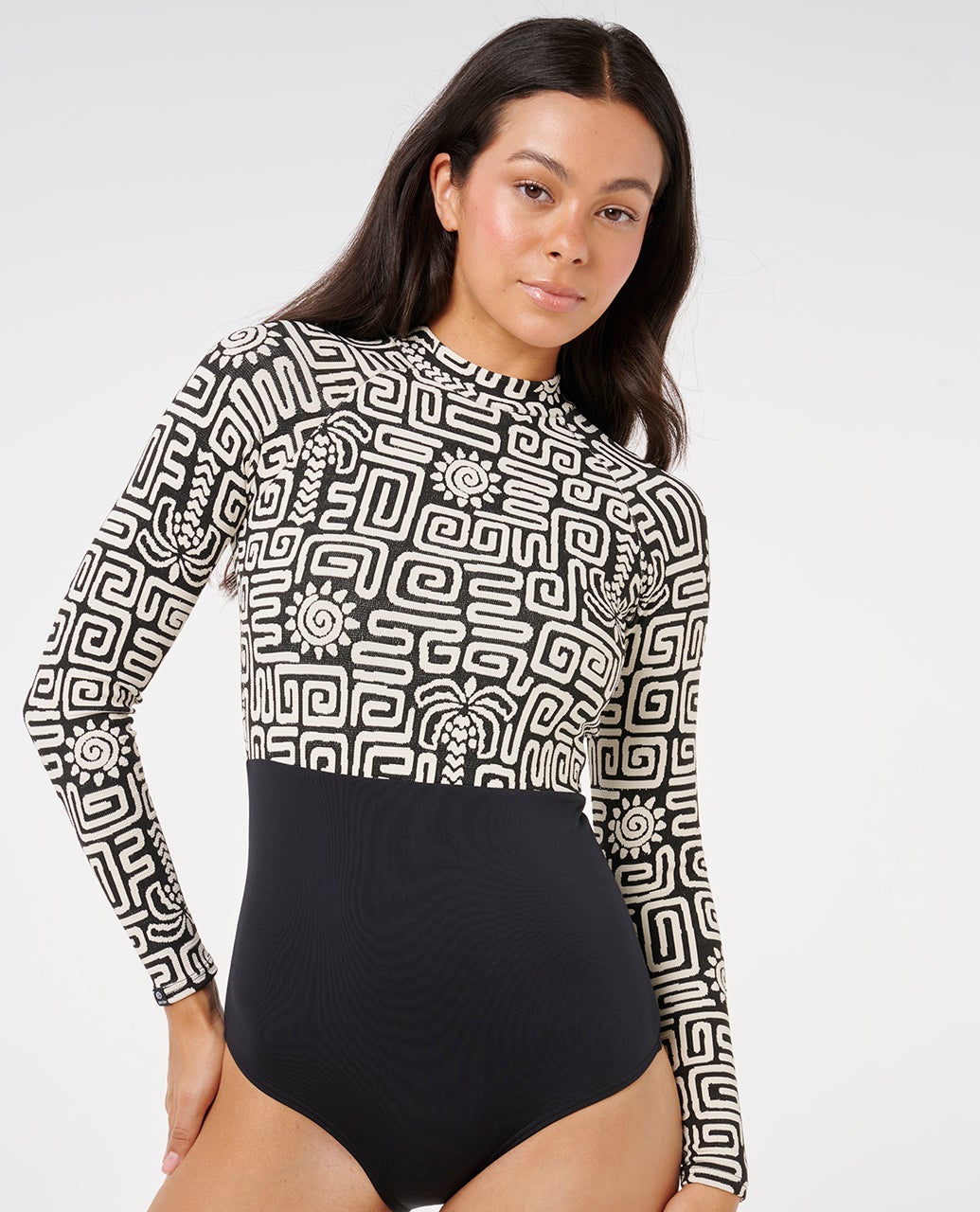 Rip Curl Sunset Jaquard Surfsuit - Black (view 4)