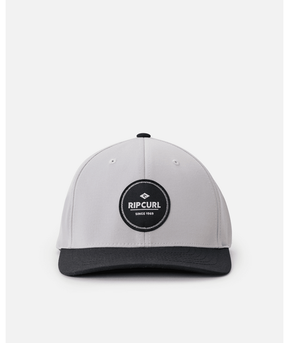 Rip Curl Routine Flexfit Cap in grey marle - side