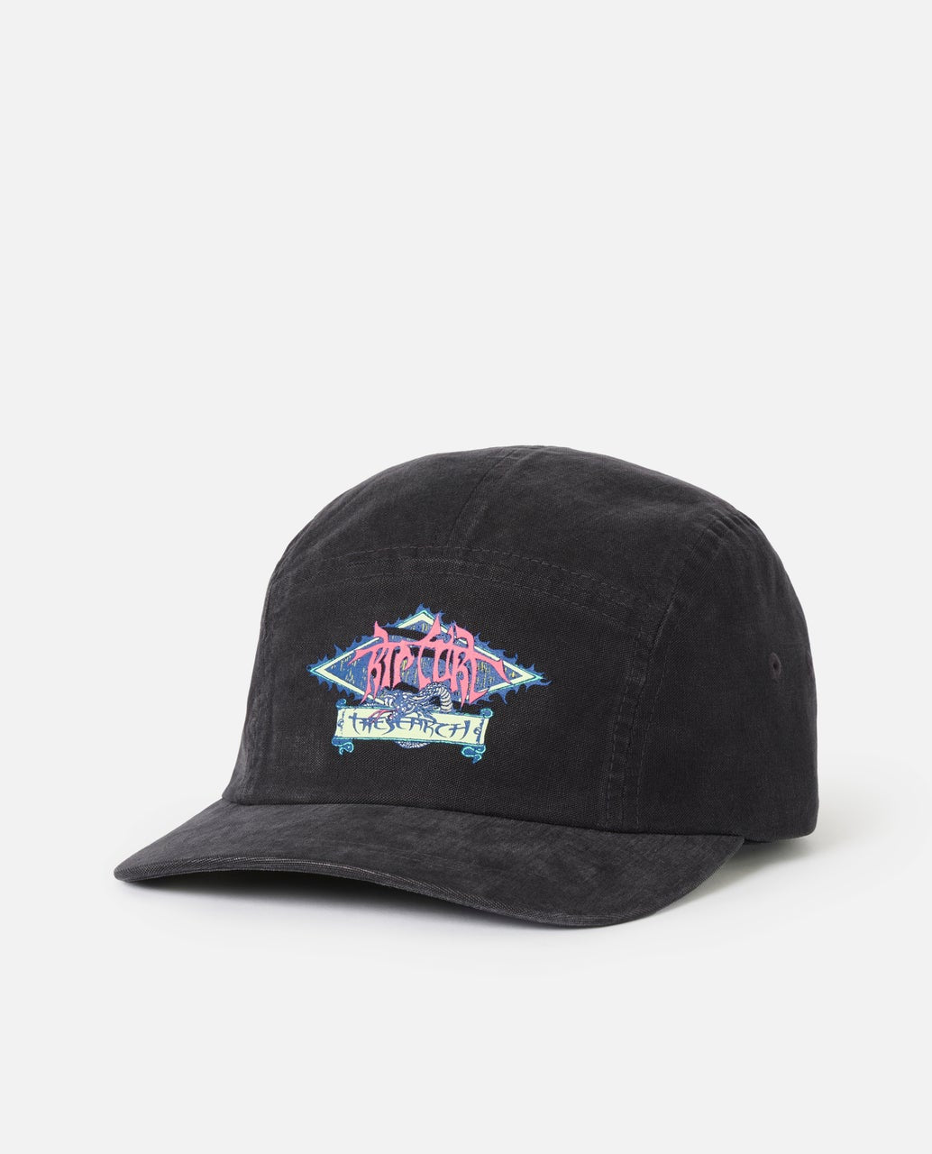 Rip Curl Fangs Adjustable Cap Washed Black front